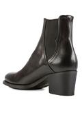 Boots Mid Heel Lagos Aubergine Leather