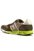 Eric Olive Green Nylon Suede White Leather