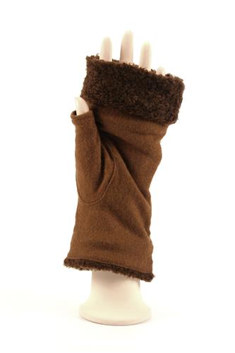 Biquette Brown Wool Camel Leather