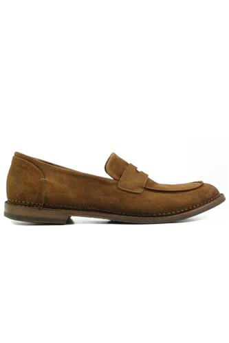 Moccasin Brown Cigar Aged Suede, PANTANETTI