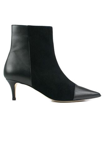 Ankle Boot Black Suede Leather, PROSPERINE