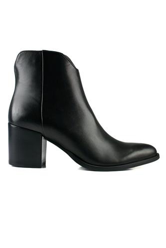 Ankle Boot Black Glove Leather, TRIVER FLIGHT