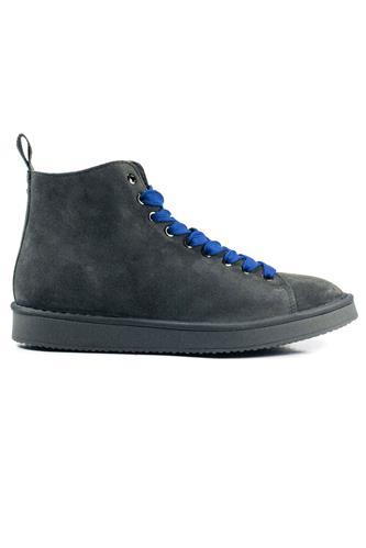 P01 Anthracite Suede Electric Blue Grey Laces, PANCHIC