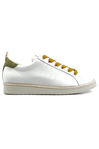 PANCHICP01 Leather Suede Laces Yellow Green White
