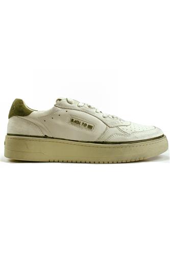 Slam White Leather Green Suede, BACK 70